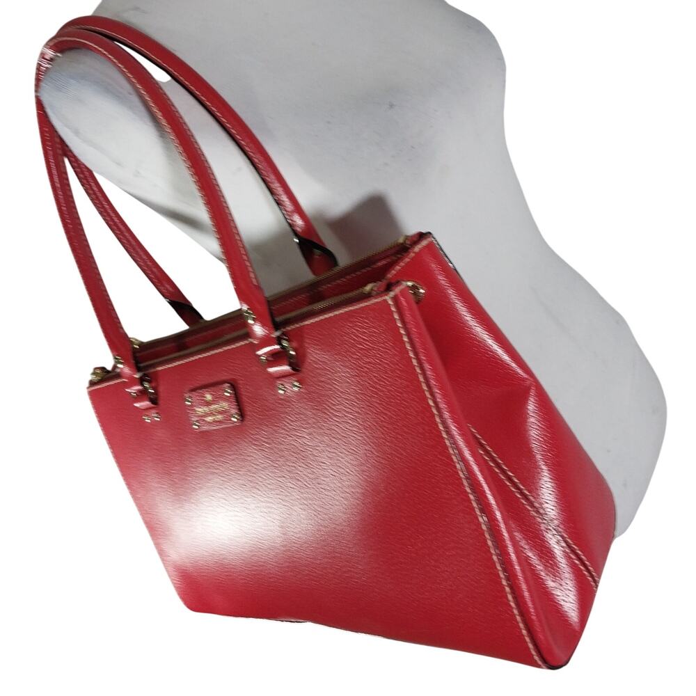 Red Leather Tote Bag - Picture 6 of 13